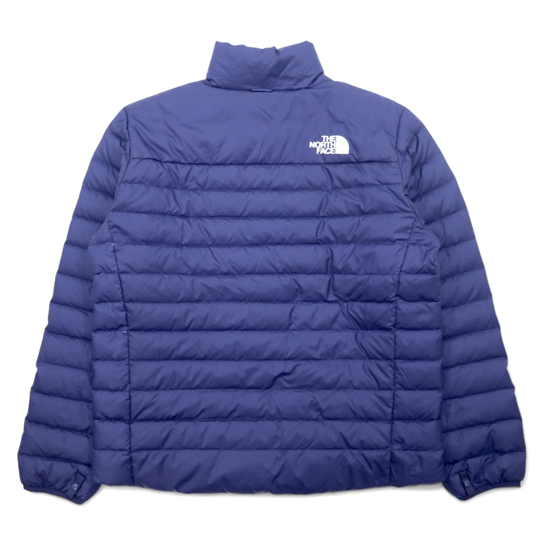 THE NORTH FACE 550 Fill Power FLARE DOWN JACKET Flare Down Jacket L Navy Nylon Logo Embroidery Drawstring NF0A55XG