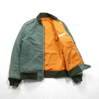 Japan Vintage Flight Jacket Inpaichthys kerri MA-1 Distressed S Khaki Made in