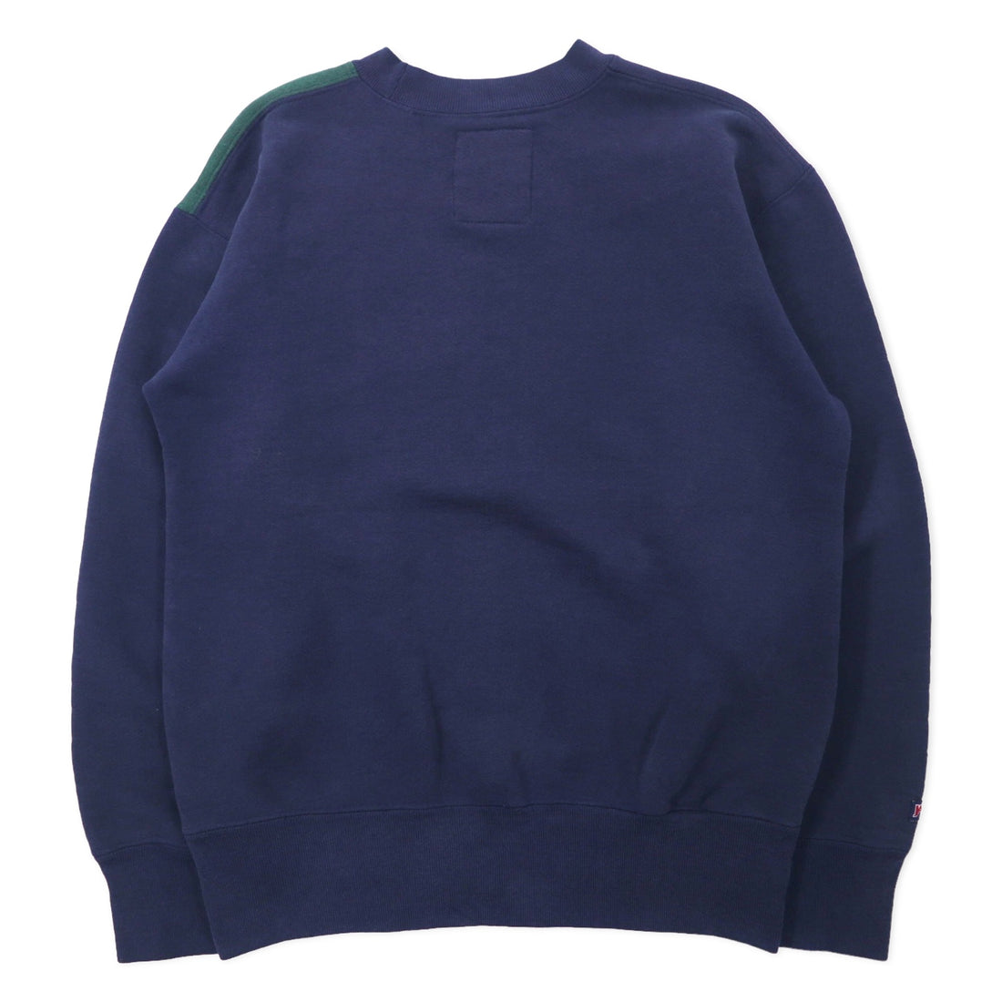 JAN SPORT 90s VARSITY CLUB College Embroidery Sweatshirt M Navy Green Cotton NOTRE DAME