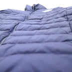 THE NORTH FACE 550 Fill Power FLARE DOWN JACKET Flare Down Jacket L Navy Nylon Logo Embroidery Drawstring NF0A55XG