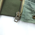 Japan Vintage Flight Jacket Inpaichthys kerri MA-1 Distressed S Khaki Made in