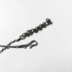 KAPITAL ナロー チェーン ネックレス シルバー フック イタリア製