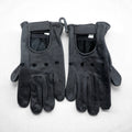 Vintage Leather Gloves Driving Gloves, Size L, Black