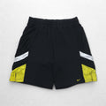 NIKE 00s Game Shorts Half Pants L Black Yellow Sideline Swoosh