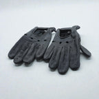 Vintage Leather Gloves Driving Gloves, Size L, Black