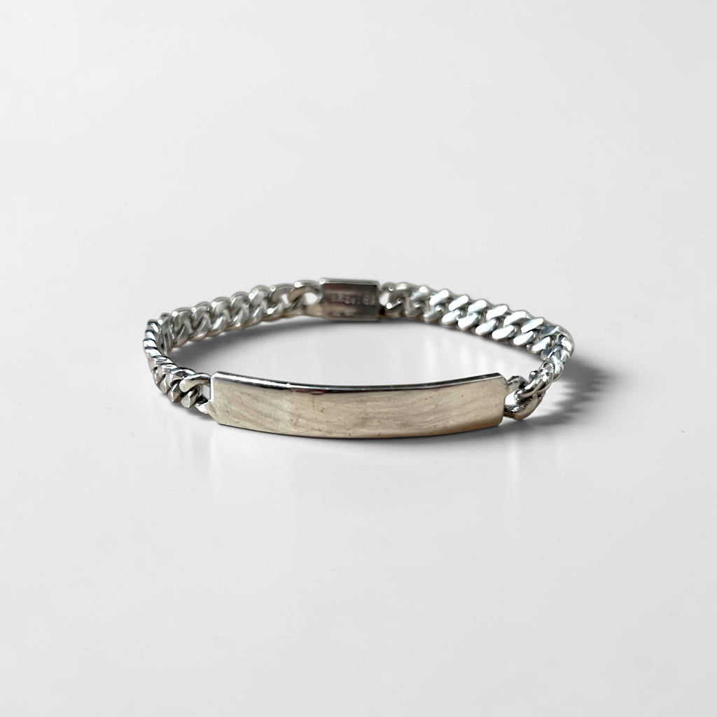 Mexican Jewelry Sterling Bracelet ヴィンテージ メキシカンジュエリー IDブレスレット 喜平 チェーン シルバー MEX925 刻印 メキシコ製