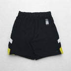NIKE 00s Game Shorts Half Pants L Black Yellow Sideline Swoosh