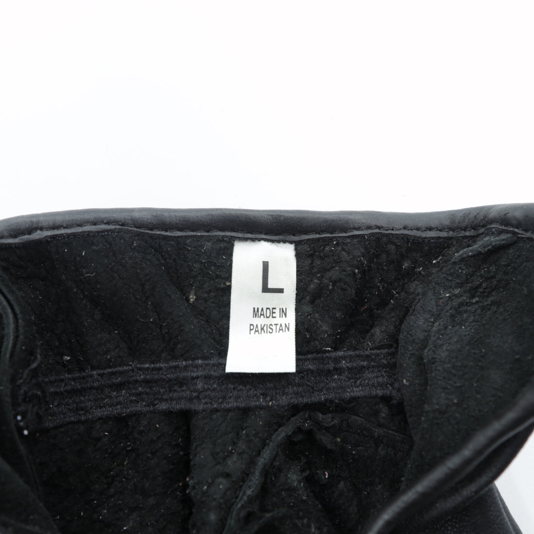 Vintage Leather Gloves Driving Gloves, Size L, Black