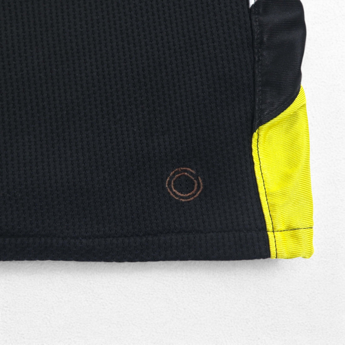 NIKE 00s Game Shorts Half Pants L Black Yellow Sideline Swoosh