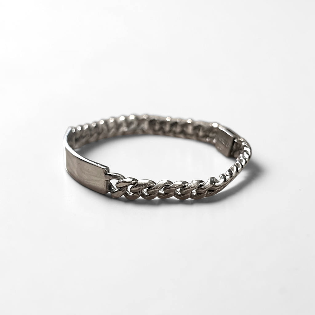 Mexican Jewelry Sterling Bracelet ヴィンテージ メキシカンジュエリー IDブレスレット 喜平 チェーン シルバー MEX925 刻印 メキシコ製