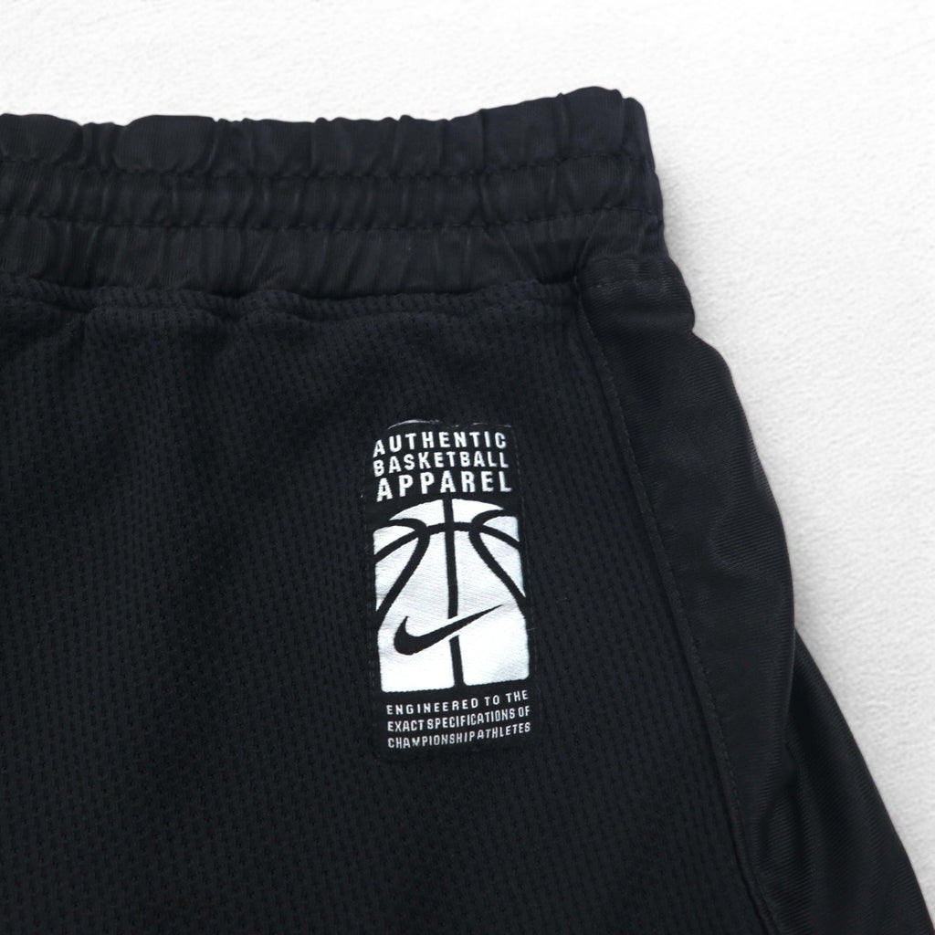 NIKE 00s Game Shorts Half Pants L Black Yellow Sideline Swoosh