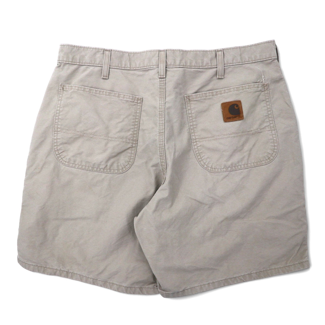 Carhartt Duck Work Shorts, Size 36, Beige, Cotton, B145, Made in Mexico