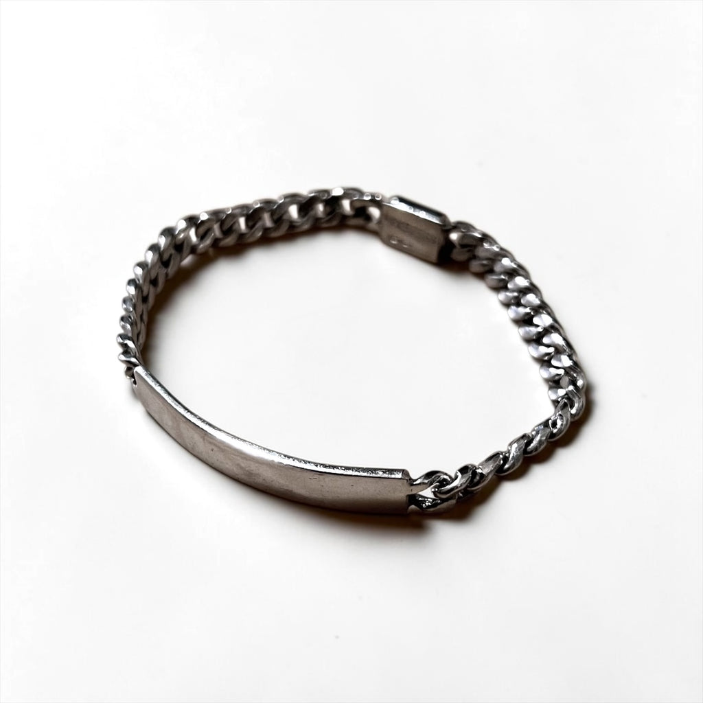 Mexican Jewelry Sterling Bracelet ヴィンテージ メキシカンジュエリー IDブレスレット 喜平 チェーン シルバー MEX925 刻印 メキシコ製