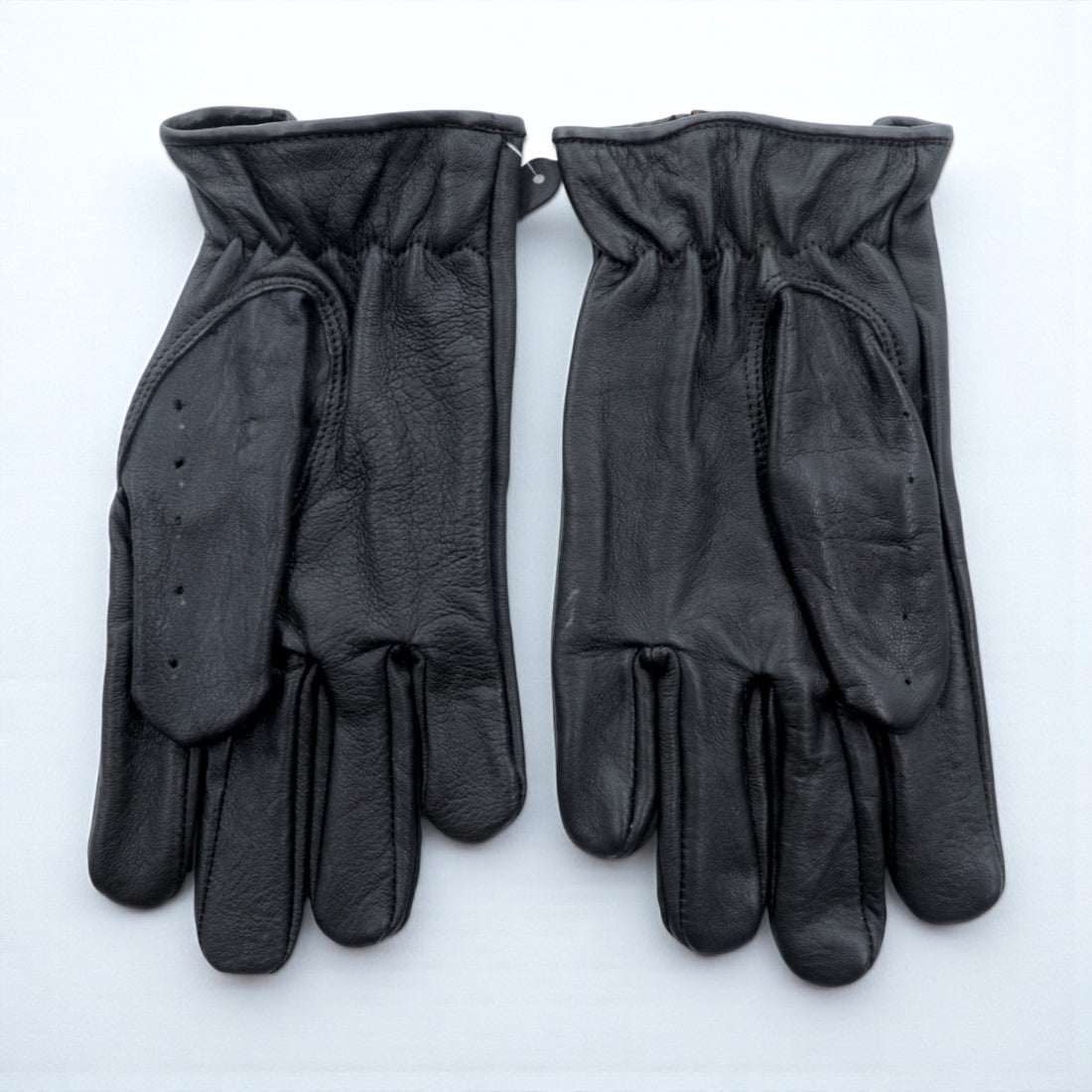 Vintage Leather Gloves Driving Gloves, Size L, Black