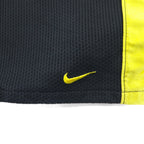 NIKE 00s Game Shorts Half Pants L Black Yellow Sideline Swoosh