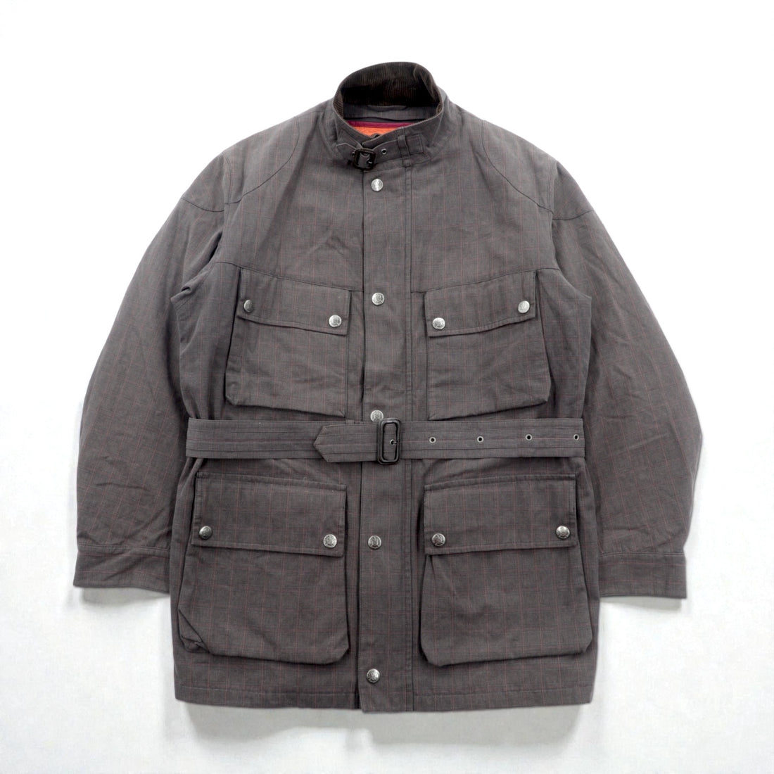 THE SCOTCH HOUSE Padded Safari Jacket, XL, with Belt, Removable Liner, Stand Collar, and 4 Pockets