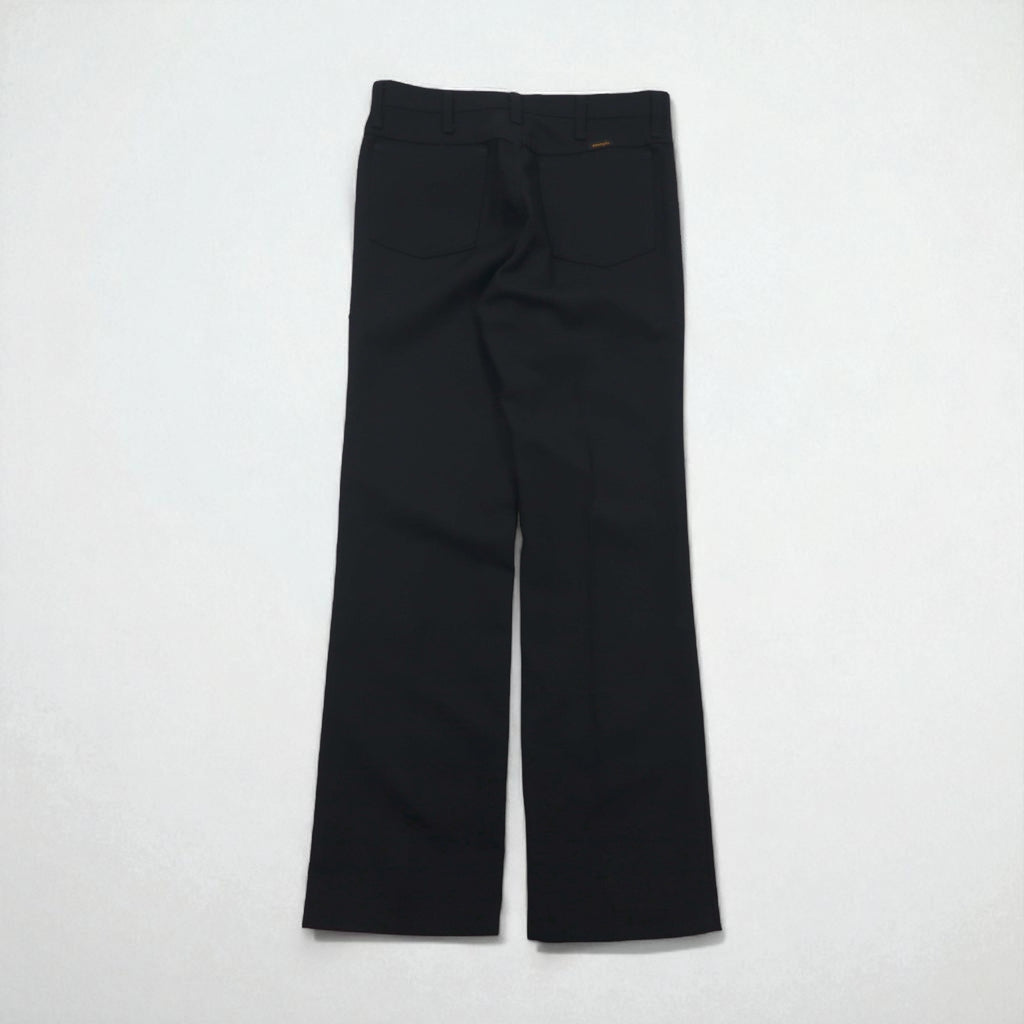 Wrangler 00年代 スラックス パンツ ブーツカット ランチャー ドレス ジーンズ M ブラック フレア 82BK