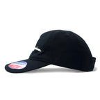 Champion Script Logo 6 Panel Cap OSFA Adjustable Black Cotton