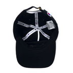 Champion Script Logo 6 Panel Cap OSFA Adjustable Black Cotton