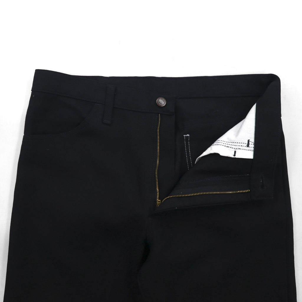 Wrangler 00年代 スラックス パンツ ブーツカット ランチャー ドレス ジーンズ M ブラック フレア 82BK
