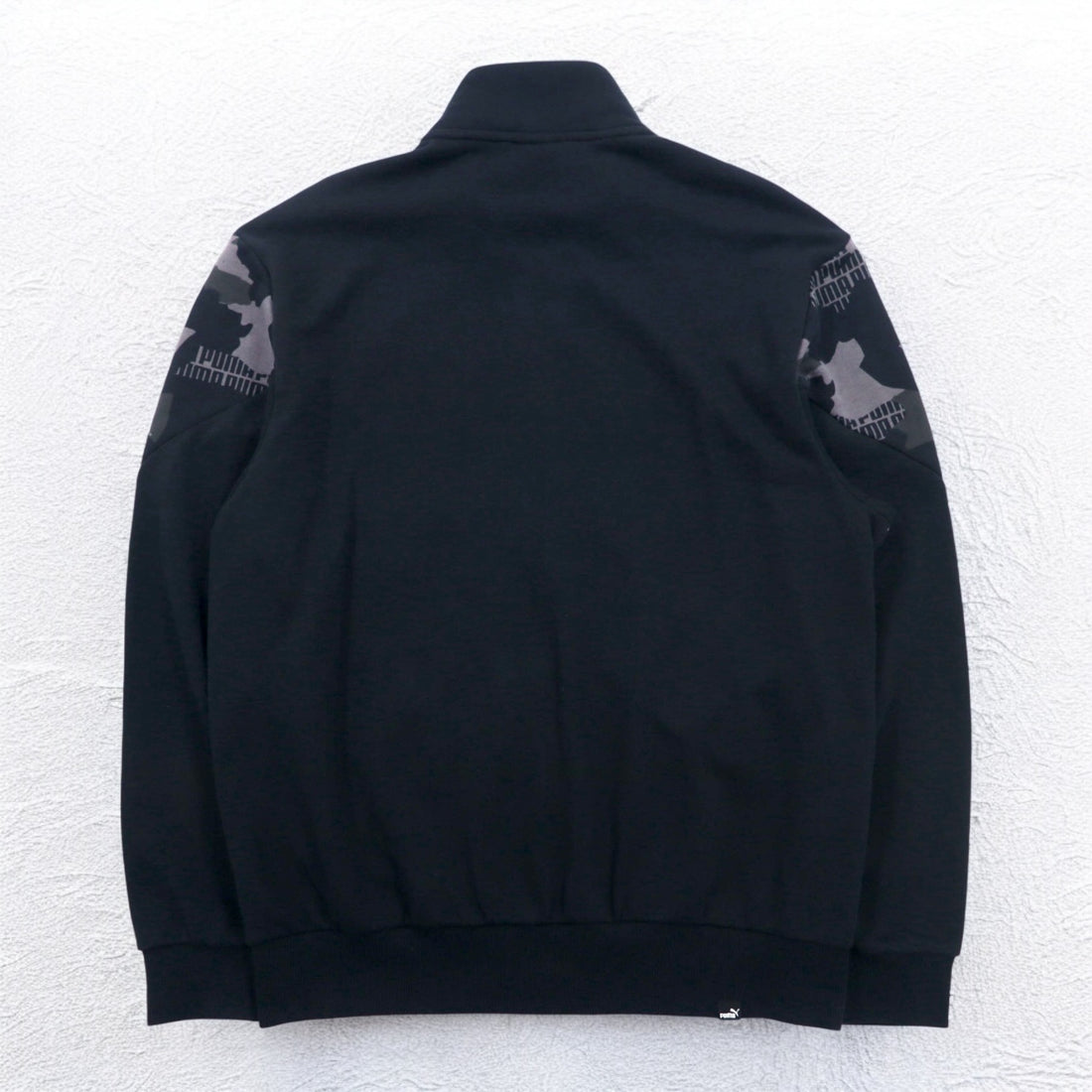 PUMA トラックジャケット ジャージ L ブラック コットン Rebel Camo Full-Zip 587058-01