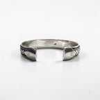 Sterling Silver 925 Woven Mesh Cuff Bangle Bracelet Wide Vintage Style