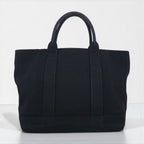 Ralph Lauren Big Pony Embroidered Canvas Tote Bag in Black Cotton
