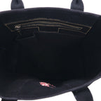 Ralph Lauren Big Pony Embroidered Canvas Tote Bag in Black Cotton