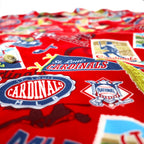 Lee SPORT 90s MLB open collar aloha shirt XL red rayon all-over pattern
