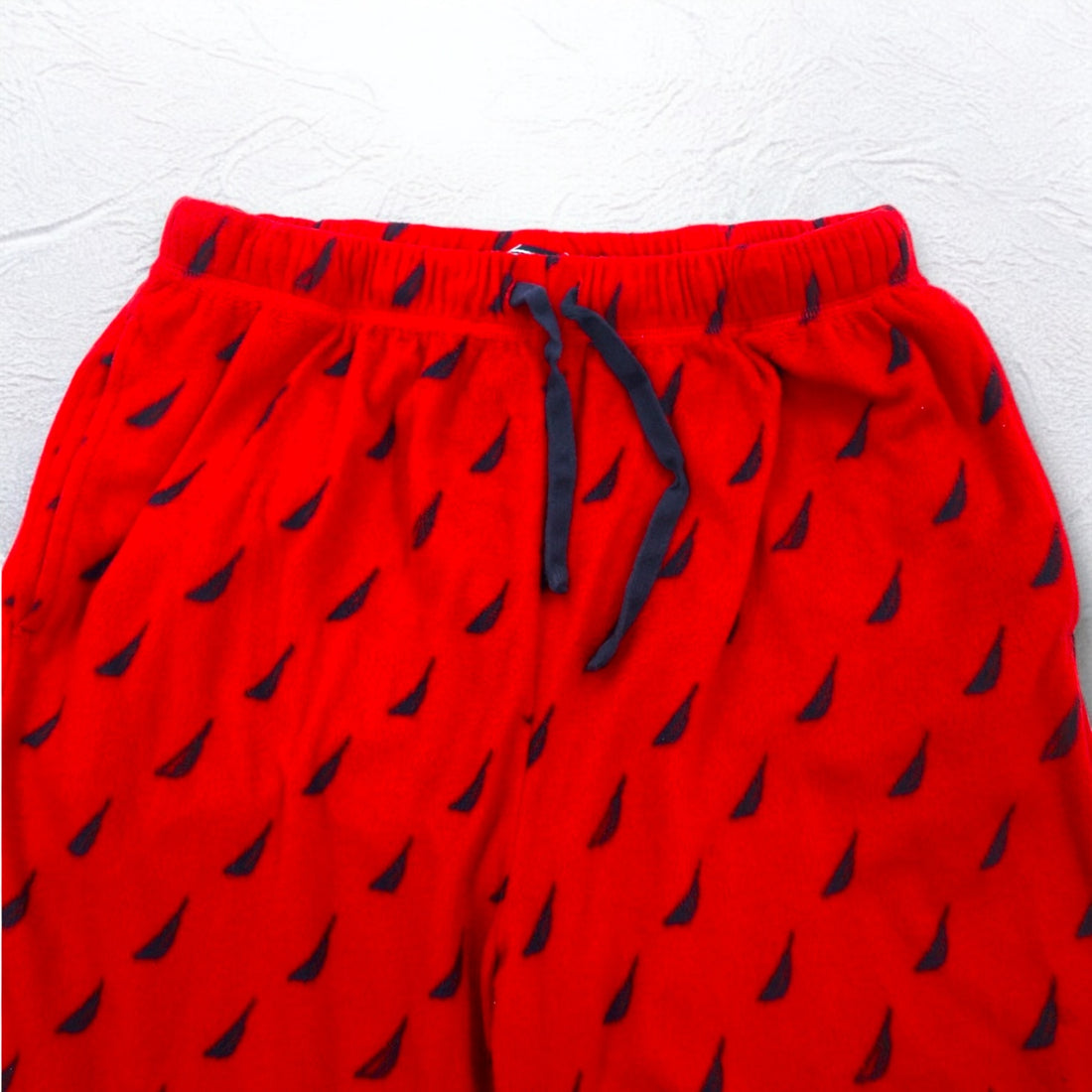 NAUTICA Pajama Pants Easy Pants M Red Micro Fleece All-over Pattern SLEEPWEAR
