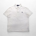 POLO RALPH LAUREN CLASSIC FIT Polo Shirt M White Pique Small Pony Embroidery