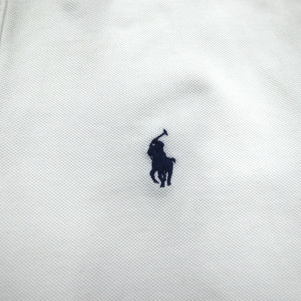 POLO RALPH LAUREN CLASSIC FIT Polo Shirt M White Pique Small Pony Embroidery