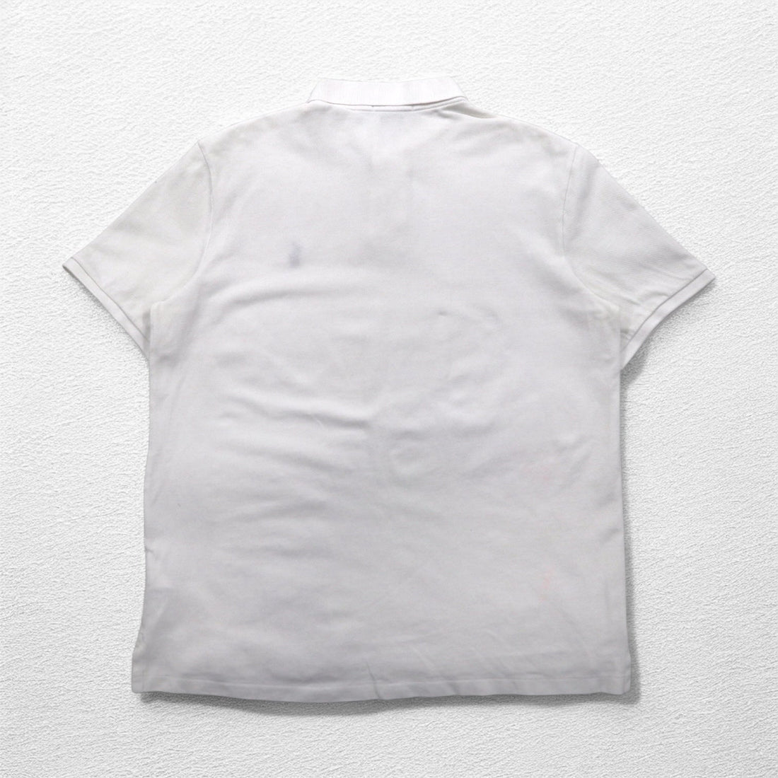 POLO RALPH LAUREN CLASSIC FIT Polo Shirt M White Pique Small Pony Embroidery