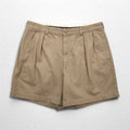 POLO RALPH LAUREN 90s Polo Chino 2-Puck Shorts, XL, Beige, Made in Mexico