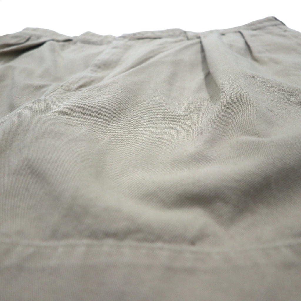 POLO RALPH LAUREN 90s Polo Chino 2-Puck Shorts, XL, Beige, Made in Mexico