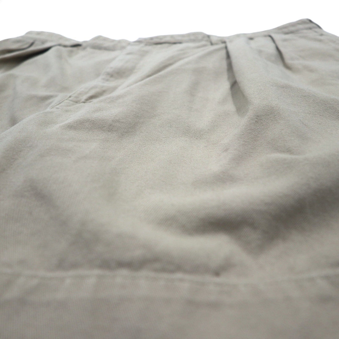 POLO RALPH LAUREN 90s Polo Chino 2-Puck Shorts, XL, Beige, Made in Mexico