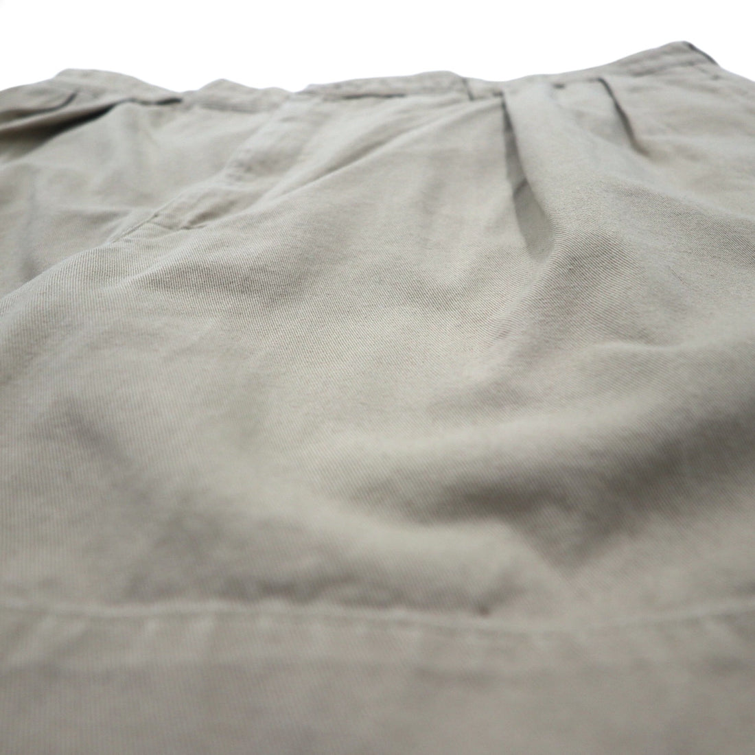 POLO RALPH LAUREN 90s Polo Chino 2-Puck Shorts, XL, Beige, Made in Mexico