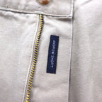 POLO RALPH LAUREN 90s Polo Chino 2-Puck Shorts, XL, Beige, Made in Mexico