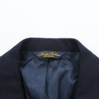 Brooks Brothers 80年代 USA製 ダブルブレスト テーラードジャケット ブレザー M ネイビー ギャバジン ウール 金ボタン 紺ブレ