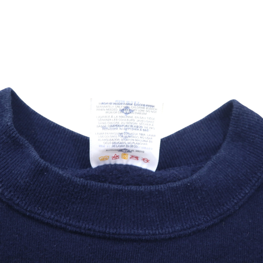 JERZEES 90s USA made NFL printed sweatshirt M Navy Fleece lining SUPER BOWL DENVER BRONCOS