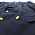 Brooks Brothers 80年代 USA製 ダブルブレスト テーラードジャケット ブレザー M ネイビー ギャバジン ウール 金ボタン 紺ブレ