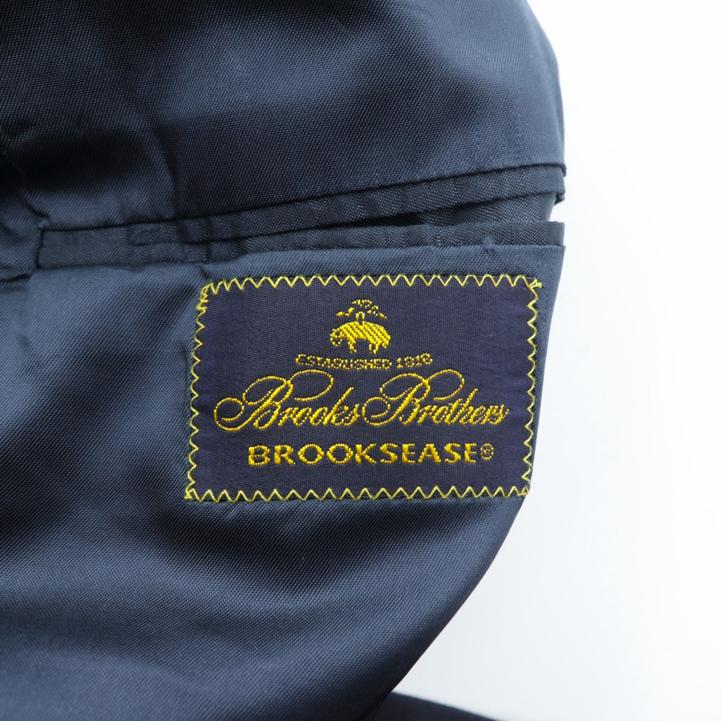 Brooks Brothers 80年代 USA製 ダブルブレスト テーラードジャケット ブレザー M ネイビー ギャバジン ウール 金ボタン 紺ブレ