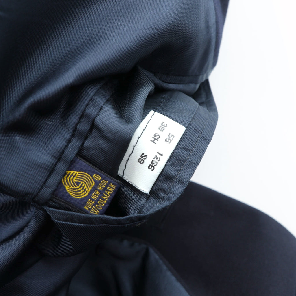 Brooks Brothers 80年代 USA製 ダブルブレスト テーラードジャケット ブレザー M ネイビー ギャバジン ウール 金ボタン 紺ブレ