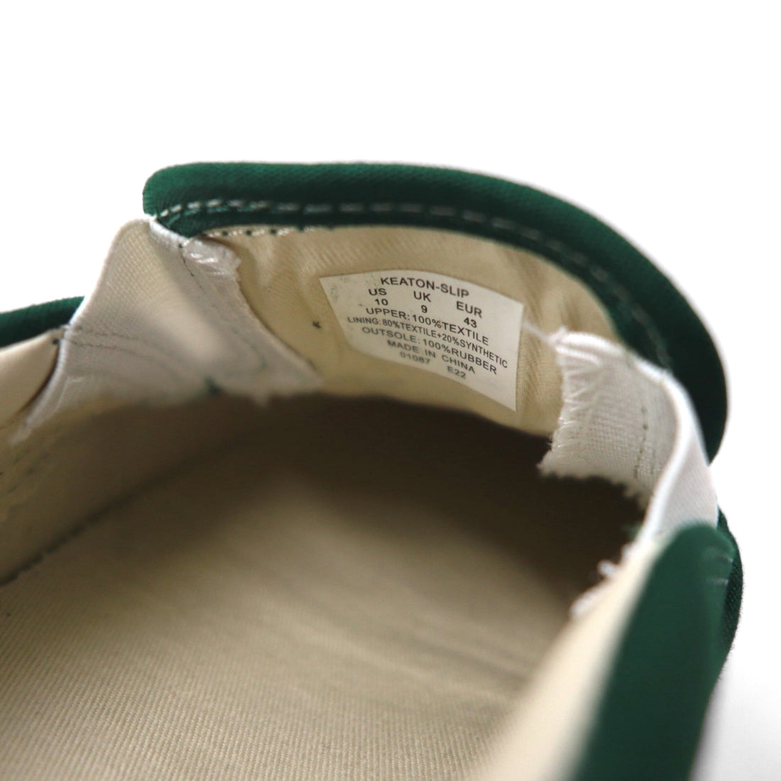 Polo Ralph Lauren スリッポン ローカットスニーカー 28cm グリーン キャンバス KEATON-SLIP 1087 ポロベア 未使用品