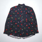 CHAPS RALPH LAUREN 90年代 ボタンダウンシャツ L グリーン チェック 総柄 ペナント フラッグ