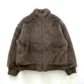 Johnbull Faux Fur Short Fleece Jacket, Free Brown Acrylic, AL954