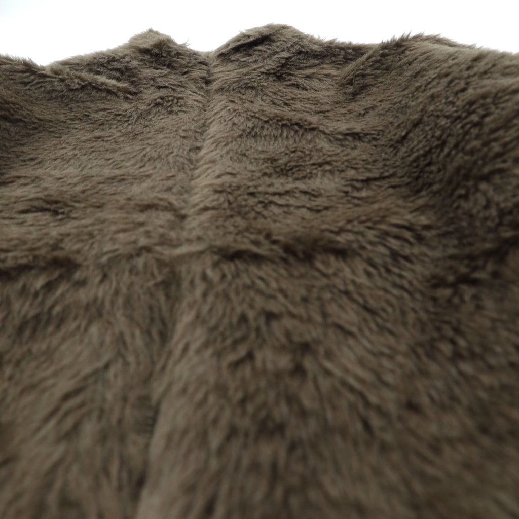 Johnbull Faux Fur Short Fleece Jacket, Free Brown Acrylic, AL954