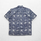 reyn spooner 90年代 ハワイ製 ビキニタグ ハワイアン アロハシャツ L ネイビー 総柄