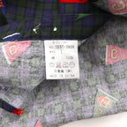 CHAPS RALPH LAUREN 90年代 ボタンダウンシャツ L グリーン チェック 総柄 ペナント フラッグ