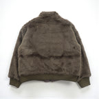 Johnbull Faux Fur Short Fleece Jacket, Free Brown Acrylic, AL954